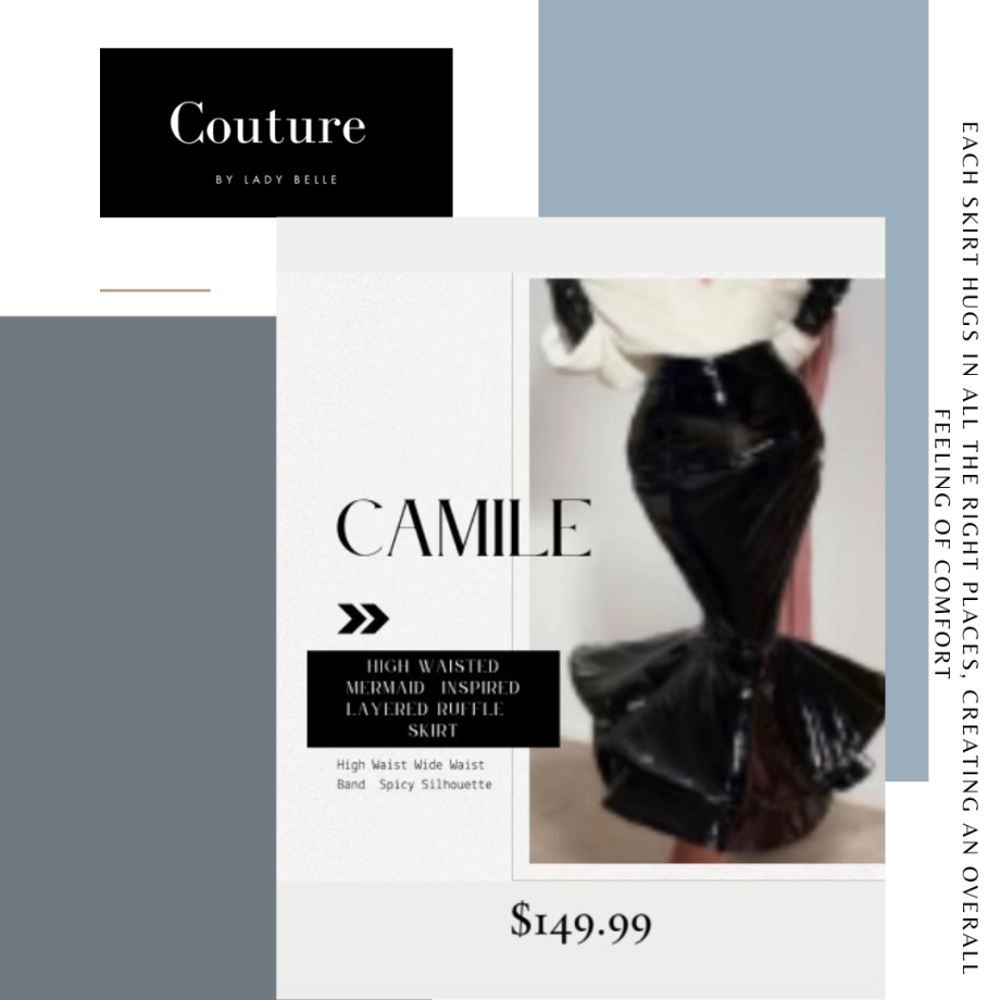 The CAMILE Leather Skirt