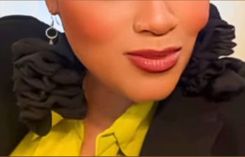 Midnight Black Scrunchie Earrings