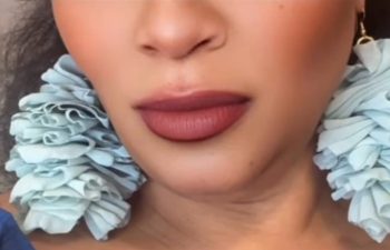 Bombshell Scrunchie Hydrangeas Earrings