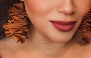 Bronzer Scrunchie Earrings