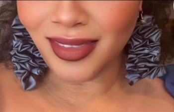 Georgia Blue Scrunchie Earrings